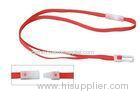 Red tube pp or polyester plastic hook blank or custom silk screen,logo printed ID Card Holder Lanyar