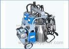 Automatic Trolley Type Piston Pump Mobile Milking Machine For Dairy Cows , 25L