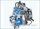 Automatic Trolley Type Piston Pump Mobile Milking Machine For Dairy Cows , 25L