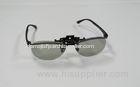 Plastic Circular Polarized 3D Glasses Anti Reflective , Clip On Glasses