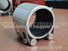 Pipe connection and couplings for EN877 pipe
