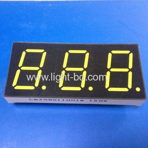 Ultra white 0.8" 3 digit 7 segment led dsplay common anode for instrument panel