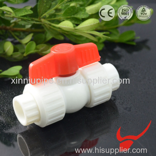 PPR Pipe Fittings Double Uinion Plastic Ball Valve