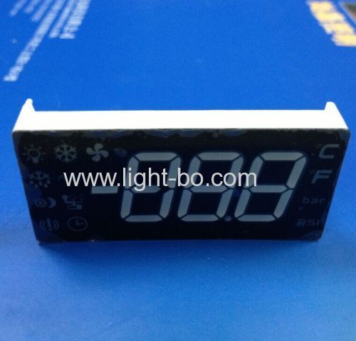 Custom Red/Green/Yellow 0.54" Triple Digit 7-Segment LED Display for Cooling