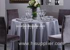 Beautiful 100% Plyester Hotel Round Table Cloth / Wedding or Dining Table Cloth