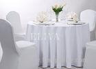 White / Blue / Red Round Luxury Hotel Table Cloth / Tablecloths for Weddings or Dining Room