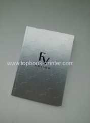 Silver foil hard case bound book