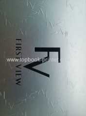 Silver foil hard case bound book printing on demands