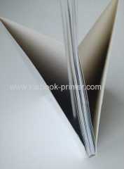 Silver foil hard case bound book printing on demands