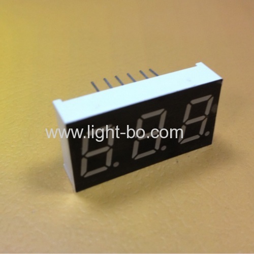 Ultra Red 0.4 3 digit segment led display common cathode for Instrument Panel