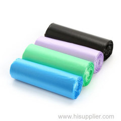 Plastic garbage bags on roll