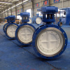 DN400 through going shaft made in China butterfly valve