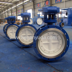 DN400 through going shaft made in China butterfly valve