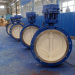 Through going shaft butterfly valve