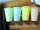 Yellow Plastic Disposable Juice Cups For Drinking 200ml 7x9cm