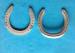 Competition Aluminum Wedge Horseshoes for Racecourse , Silver