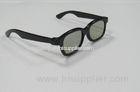 Plastic Frame Circular Polarized 3D TV Glasses , Polarized 3D Cinema Glasses