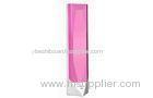 Pink ABS Rechargeable LED Table Lamp with touch dimmer / LCD calendar