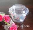 170ml Clear Disposable Dessert Cups For Ice Cream , Plastic Cups