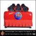 6 Dof Hydraulic 5D cinema / 9d cinema , 5D Movie Equipment with difference color