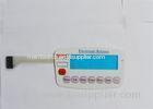 Embossed Keypad Waterproof Membrane Switch , Metal Dome Switch Dustproof