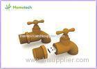 Brown Mini 1GB Cartoon USB Flash Drive Water Faucet Shape With Plastic