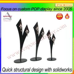 Wood jewelry display stand for sale portable jewelry showcase