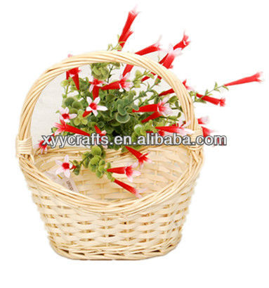 Rectangular willow baskets with liners