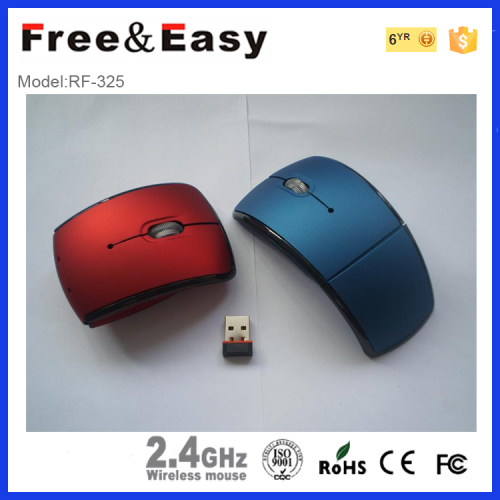 folding wireless optical surface mouse