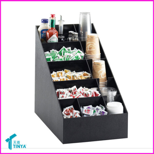 Acrylic Countertop Coffee Condiment Caddy