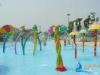 Aqua Fountains Play Structure Fiber Glass and Steel Pipe 18m Flower Water Sprayground