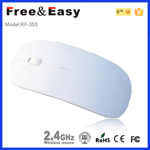  RF-353 2.4GHZ wireless flat apple white mouse