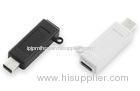 DC Plug In Mini USB To Micro USB Adapters For Mobile Phone Black / White
