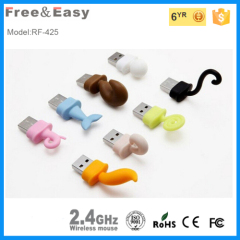 super cute dolphins shape 2.4g wireless toy mouse