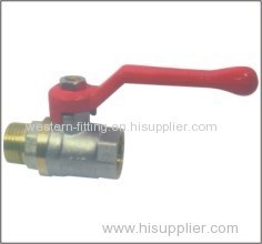 Brass Ball Valve M/F Nickel Plated Aluminum Butterfly Handle