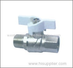 Brass Ball Valve With Flat Steel Handle