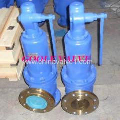 Spring loaded pressure safety valve