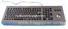Backlight Military Black Metal Keyboards Vandal Proof With Trackball