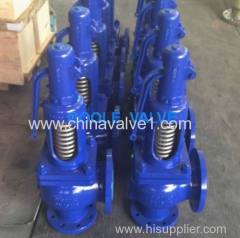 Spring loaded pressure safety valve