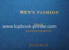 Fabric cloth cover clothing hardcase book with jacket printing