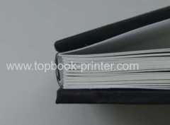 Cotton cloth cover fashion sponge bound hardcase magazine lined with sponge printing