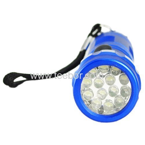 de best goods Stainless High Light 14LED Lamp/Hand Torch Flashlight -Blue,Red, Bleck