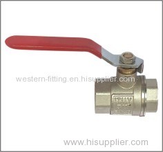Brass Ball Valve CW614 Material Nickel Plated