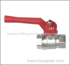 Brass Ball Valve Steel Handle Euro Standard