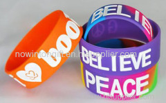 one inch silicone bracelets