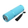 9 LED White Light Portable Handy Flashlight Torch Blue