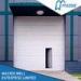 Manual / Remote Control Industrial Sectional Door White Of Galvanized Steel