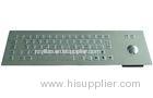 IP65 Dynamic Kiosk Metal Keyboard / Short Stroke Keyboard With Trackball