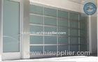 Industrial Sectional Door For Garage , Transparent Tempered Glass Sectional Door