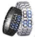 metal lava led watch